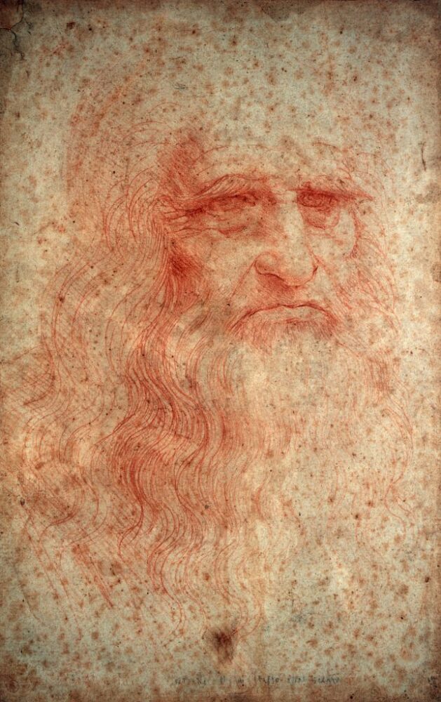 Leonardo da Vinci, Self-Portrait (1512-1515). Photo by DeAgostini-Getty Images