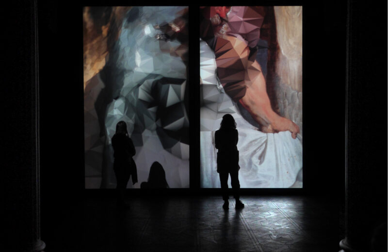 Quayola - Strata #4 Diptych, 2011 - Video-installazione a due canali, 09’ - Installation view Troyka Multispace - Mosca, Russia, 2011