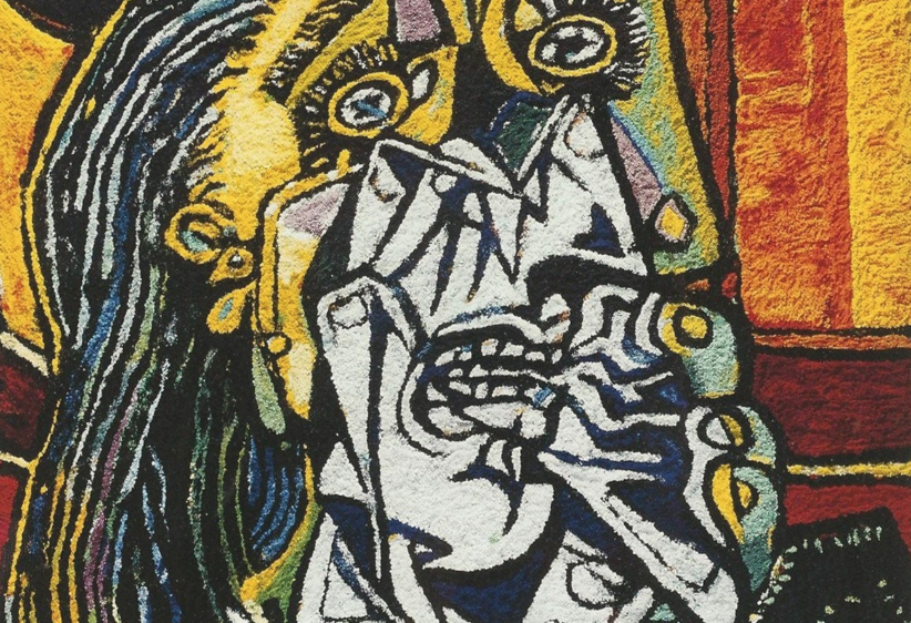 Vik Muniz, Weeping Woman, After Picasso (particolare), 2007, galleria VitArt (Svizzera)