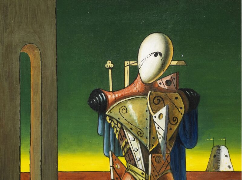Giorgio de Chirico, Trovatore, 1961, olio su tela, cm 56x40