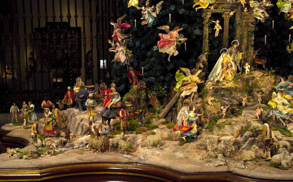 Particolare dell'Albero di Natale napoletano del Metropolitan Museum