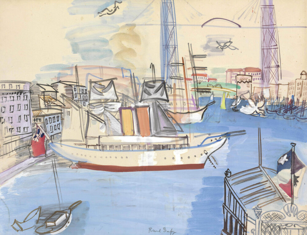 Raoul Dufy (1877-1953), Le vieux port de Marseille