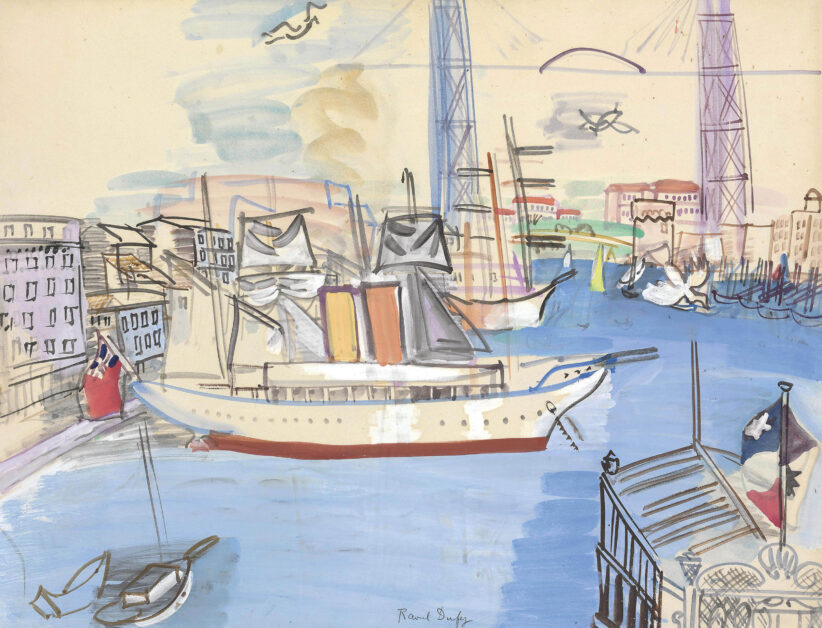 Raoul Dufy (1877-1953), Le vieux port de Marseille