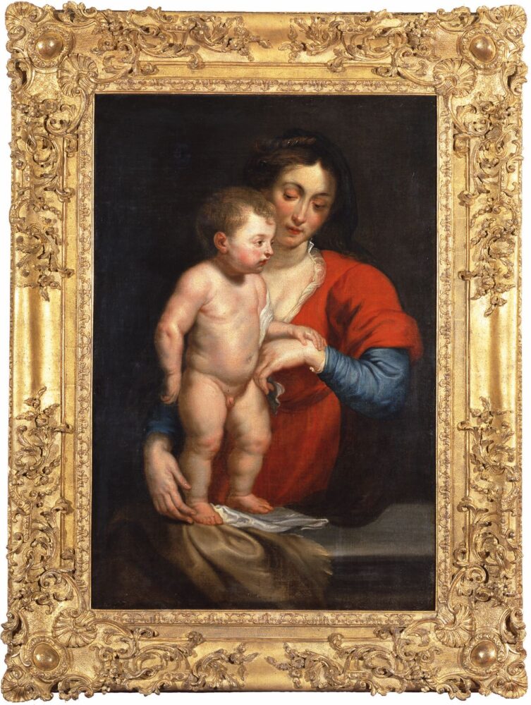 Peter Paul Rubens, Madonna con Bambino, olio su tela, 109x79,5 cm, Collezione privata ticinese