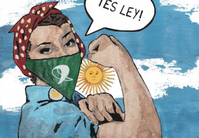 Laika celebra la legalizzazione dell’aborto in Argentina