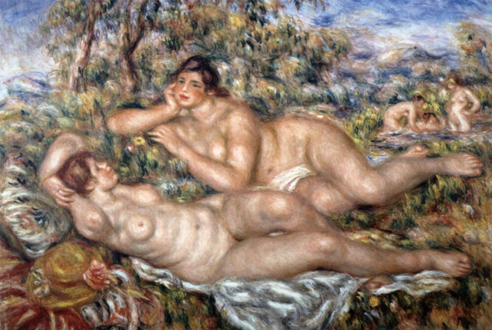 Pierre Auguste Renoir, Les baigneuses (1918-19)