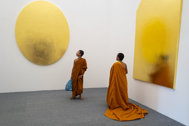 Paolo Canevari Monuments of the Memory, the Golden Room Installation, gilded wood, various measures Temple of the Iron Fence, Bangkok Courtesy the Artist and [dip] contemporary art, Lugano (CH) Ph. Carolina Sandretto