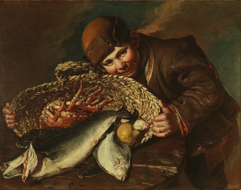 Giacomo Ceruti detto il Pitocchetto, Ragazzo con cesta di pesci