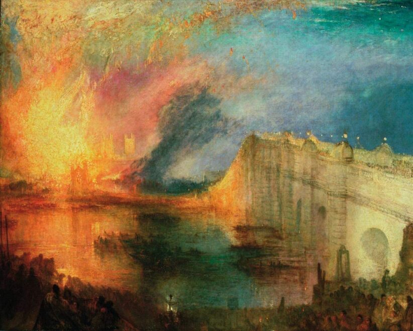J.M.W. Turner, The Burning of the Houses of Lords and Commons, 16 October 1834
