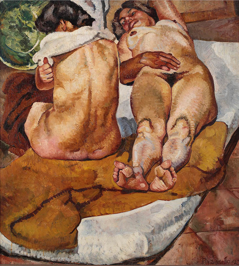 Fausto Pirandello, Composizione, 1923, olio su tela, misure. Roma, collezione privata