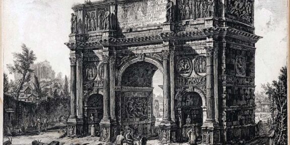 Giovanni Battista Piranesi, Arco di Costantino, acquaforte