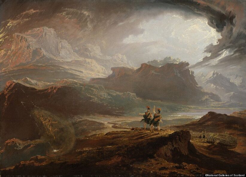 John Martin, Macbeth, about 1820, Oil on canvas framed- 86.00 x 65.10 x 7.60 cm, ©National Galleries of Scotland