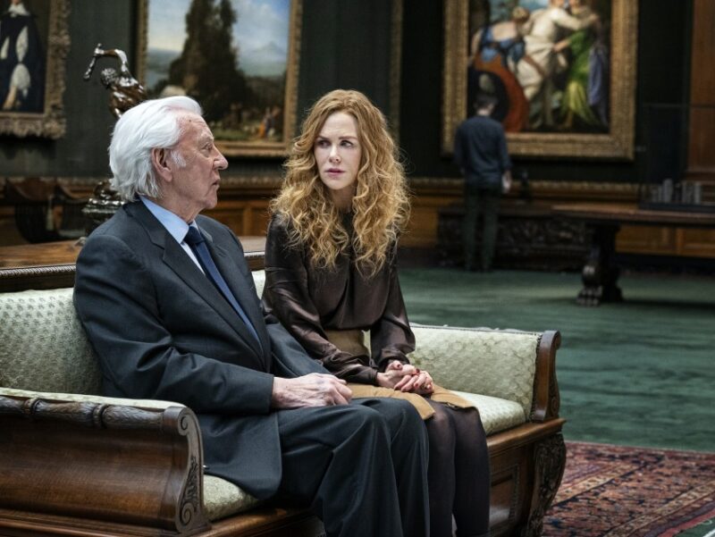 Donald Sutherland and Nicole Kidman at the Frick Collection in HBO's The Undoing. (David Giesbrecht/HBO)