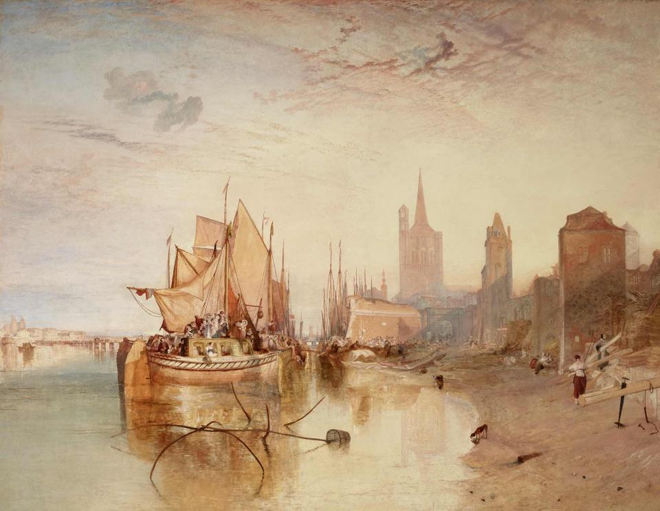 J.M.W. Turner, Cologne, the Arrival of a Packet-Boat: Evening (1826)