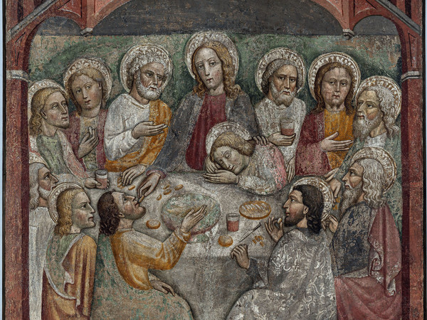 | Anonimo lombardo, secolo XV, Ultima Cena, affresco strappato riportato su tela I Ph. Antonio Mazza, Lodi  