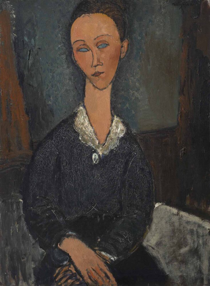 Amedeo Modigliani, Femme au col blanc, 1917, olio su tela