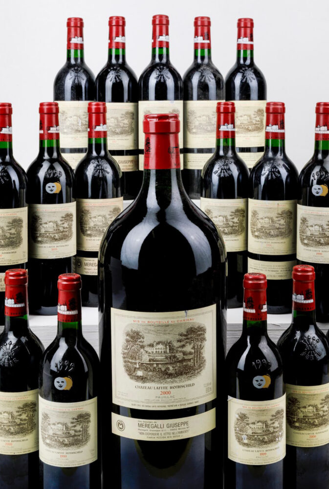 Bottiglia di Bordeaux Chateau Lafite Rothschild, Pauillac (stima 7.000 - 10.000 euro)