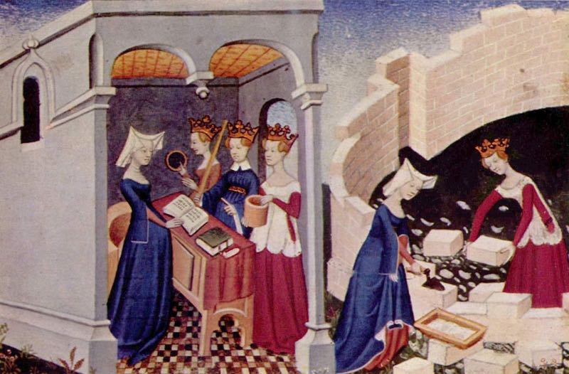 Christine De Pizan in una miniatura medievale