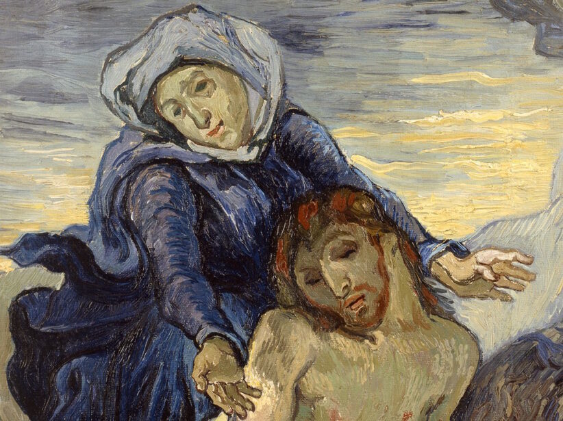 Pietà, Vincent Van Gogh, particolare