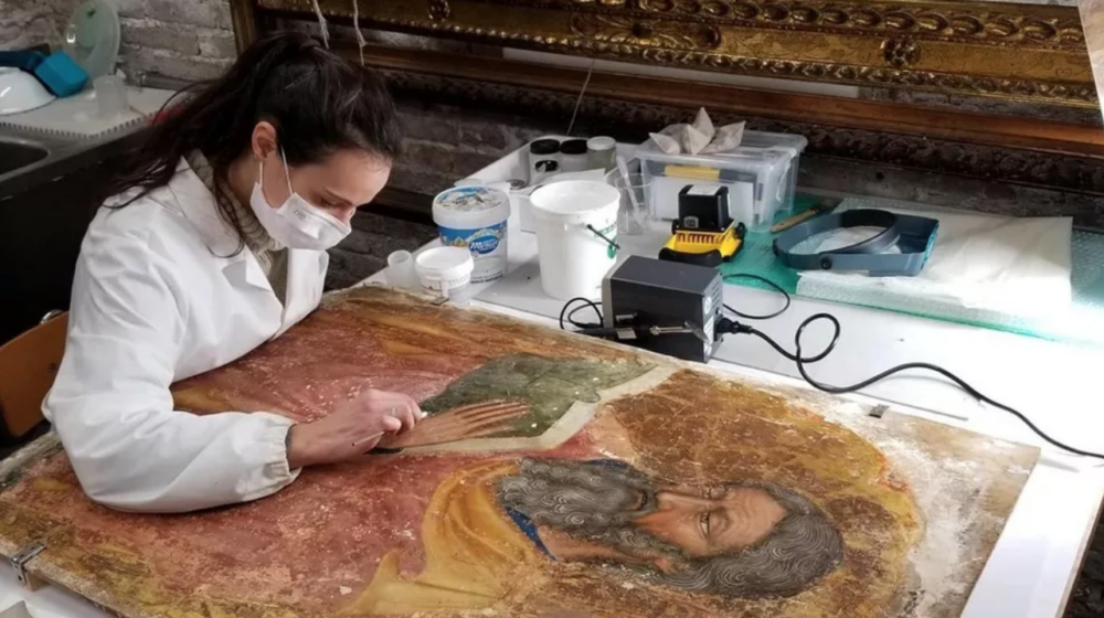 Restauro sui dipinti della chiesa di Santa Maria Assunta a Torcello