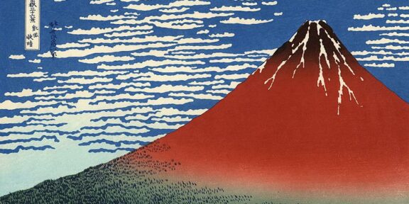 Vento del Sud, Cielo sereno Katsushika Hokusai, Public domain, via Wikimedia Commons