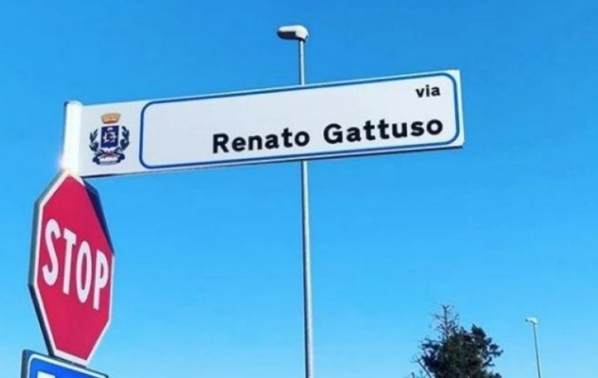 “Via Renato Gattuso”. Il pittore o l’allenatore? Divertente gaffe a Magnago