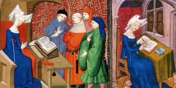 Christine De Pizan in una miniatura medievale