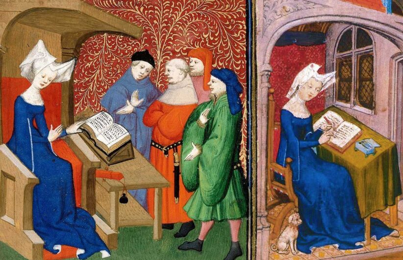 Christine De Pizan in una miniatura medievale