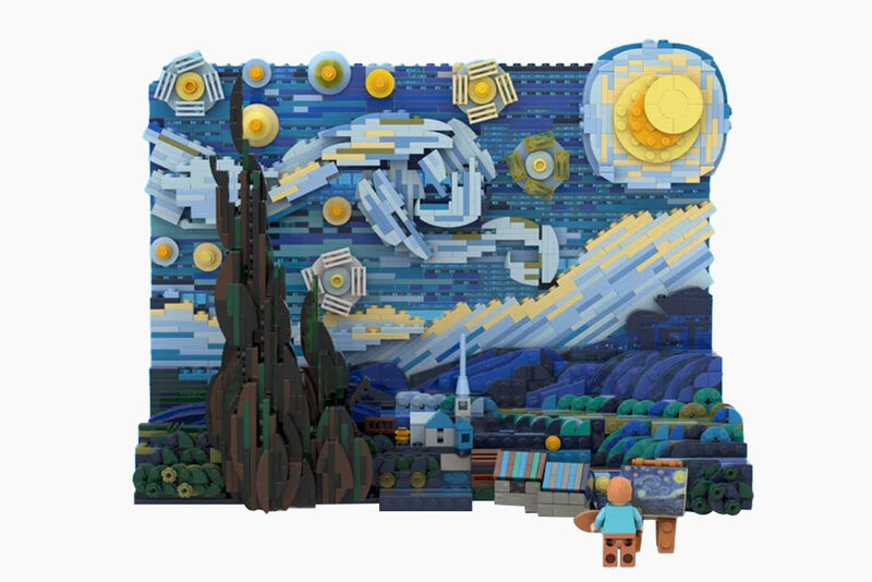 La Notte Stellata di van Gogh diventa un meraviglioso paesaggio di Lego -  ArtsLife