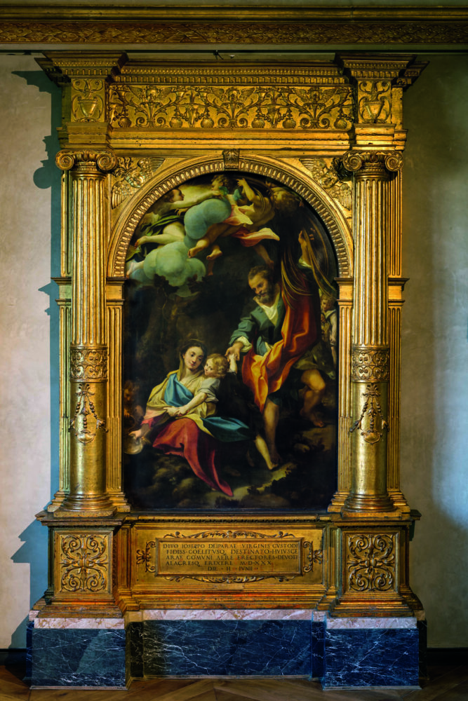 Correggio, Riposo durante il ritorno dall'Egitto detto La Madonna della scodella, 1528-30