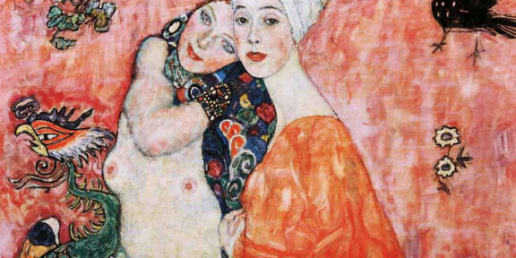 Amiche, Gustav Klimt (1916), particolare