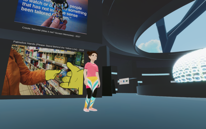 Travel Diary, installation view Courtesy Snark.art e Decentraland