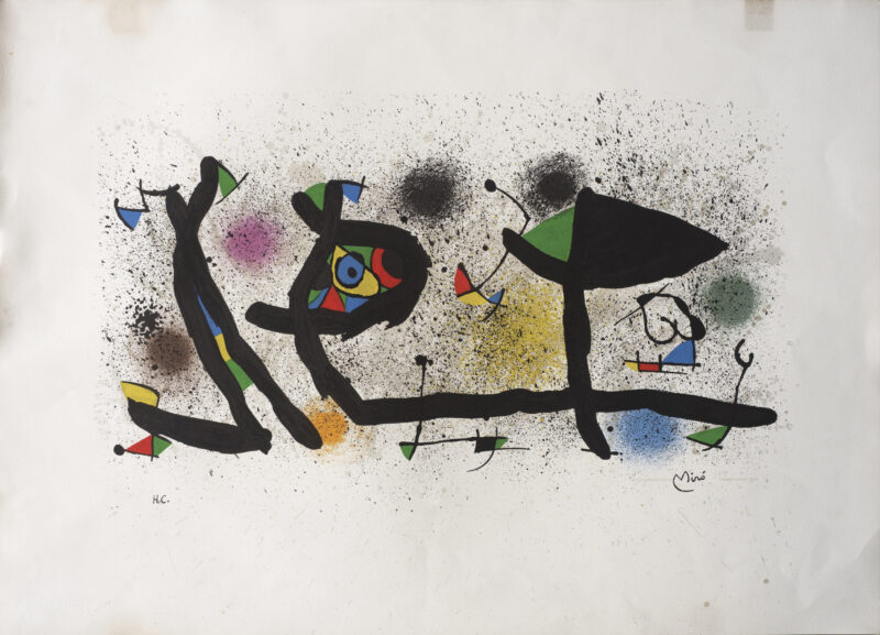 Lotto 162. Joan Mirò, cm 54,5 x 75,7, stima 900 – 1.100 euro