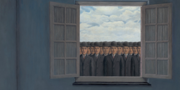 Le mois des vendanges, di Rene Magritte (particolare)