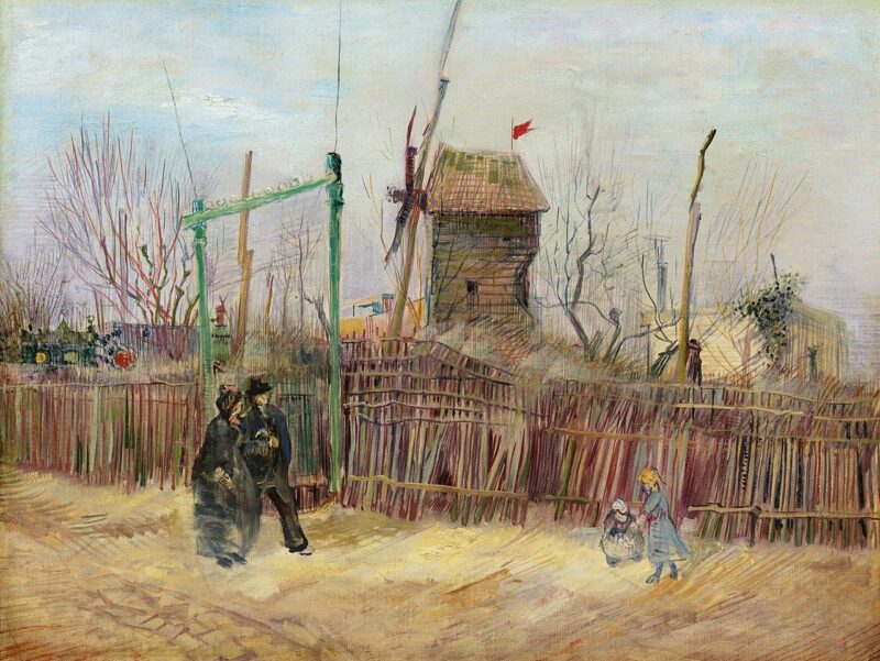 Vincent van Gogh, Scène de rue à Montmartre, 1887, olio su tela