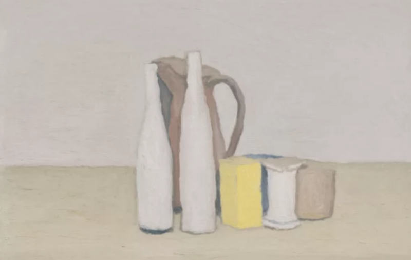 Giorgio Morandi, Natura morta, olio su tela, 1952