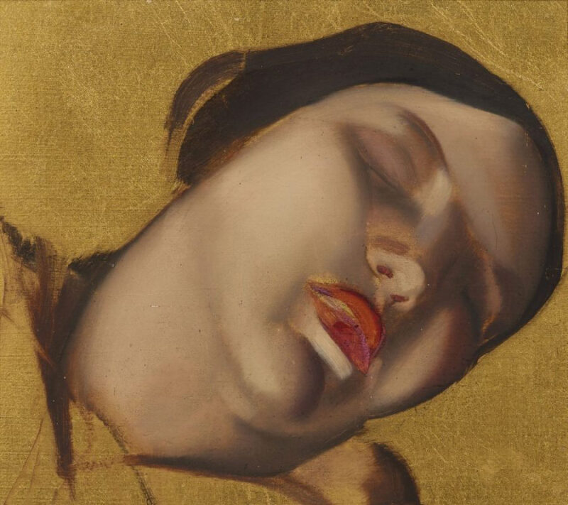 Tamara de Lempicka, Figure esquissée sur fond doré. Stimato £ 1,5 milioni ($ 1 milione)
