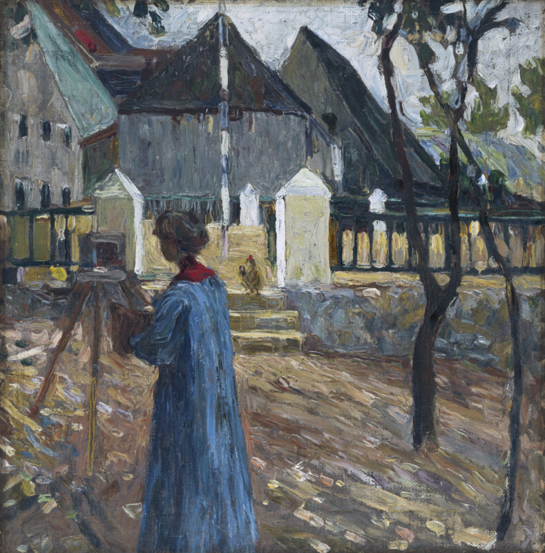 Vassily Kandinsky, Gabriele Münter mentre dipinge a Kallmünz