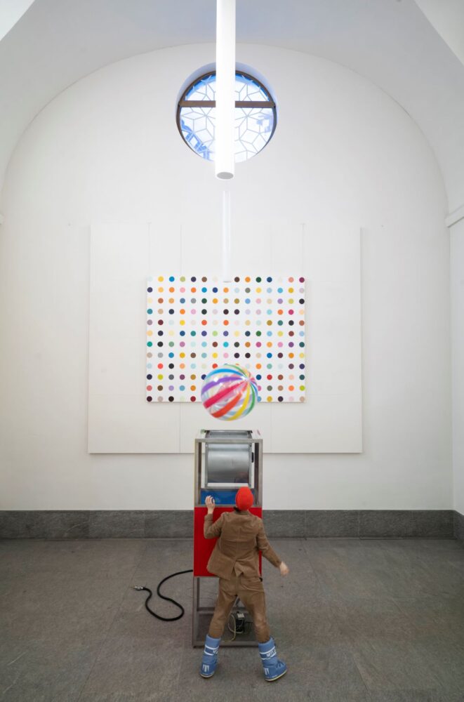 Damien Hirst, Temple, 2008. Installed in St. Moritz, 2021. Photographed by Felix Friedmann ©Damien Hirst and Science Ltd. All rights reserved, DACS 2021