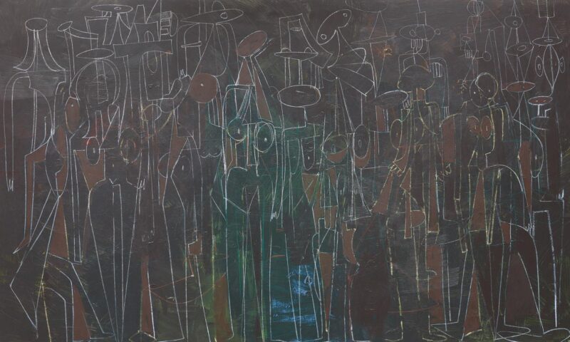 George Condo, Black Standing Figures. Estimate: 700,000 - 1,000,000 USD