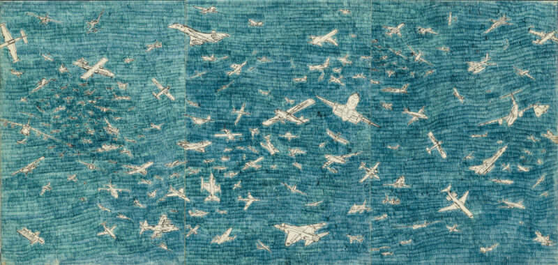 ALIGHIERO BOETTI Aerei, 1983