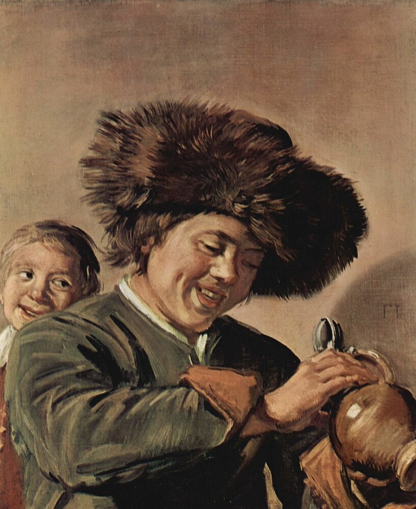 Frans Hals, Two Laughing Boys with a Mug of Beer (c.1626)