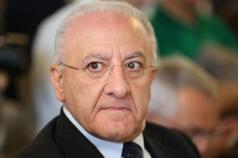 Il governatore Vincenzo De Luca