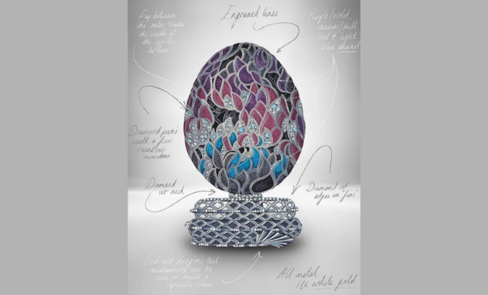 L’uovo Fabergè per il decimo anniversario de Il Trono di Spade