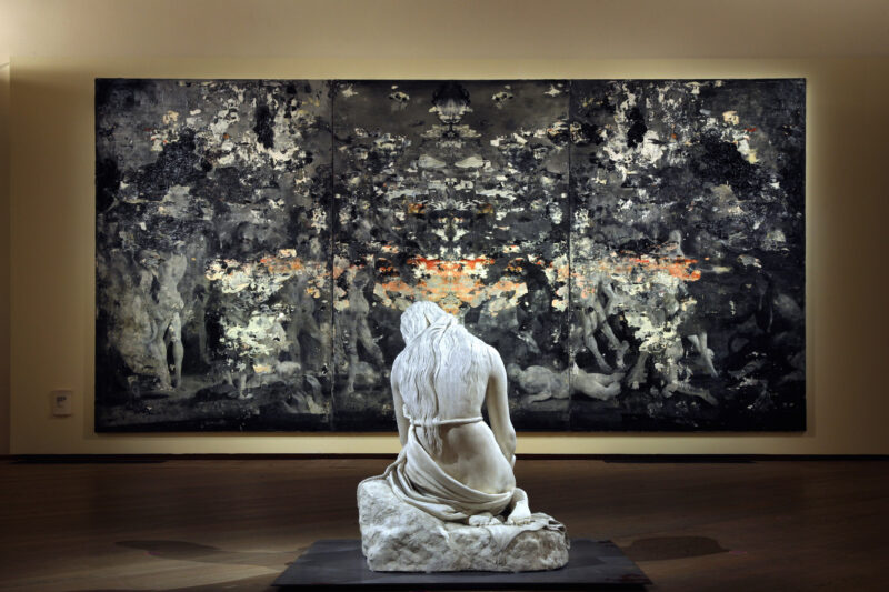 Nicola Samorì, Sfregi, veduta dell’allestimento, Palazzo Fava, Bologna (Foto Paolo Righi)