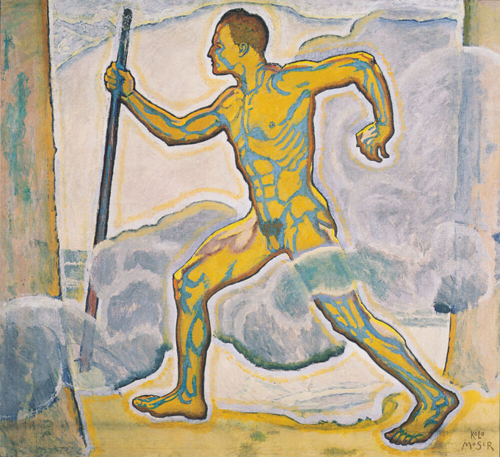 Koloman Moser, Il viandante (Wotan), 1918, olio su tela, Vienna, Wien Museum