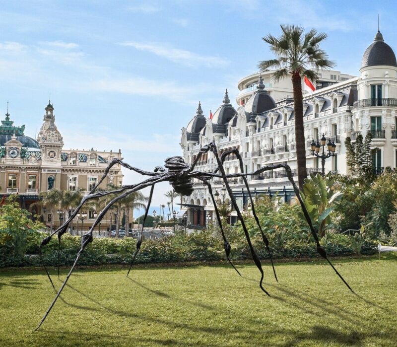 Louise Bourgeois, Spider, 1996, Installed in Monaco © The Easton Foundation / DACS, 2021. Photo: François Fernandez
