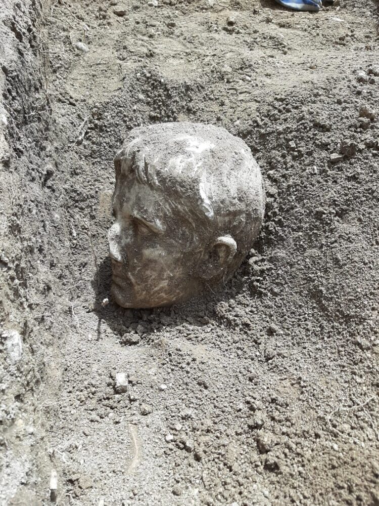 Testa marmorea dell'Imperatore Augusto ritrovata a Isernia