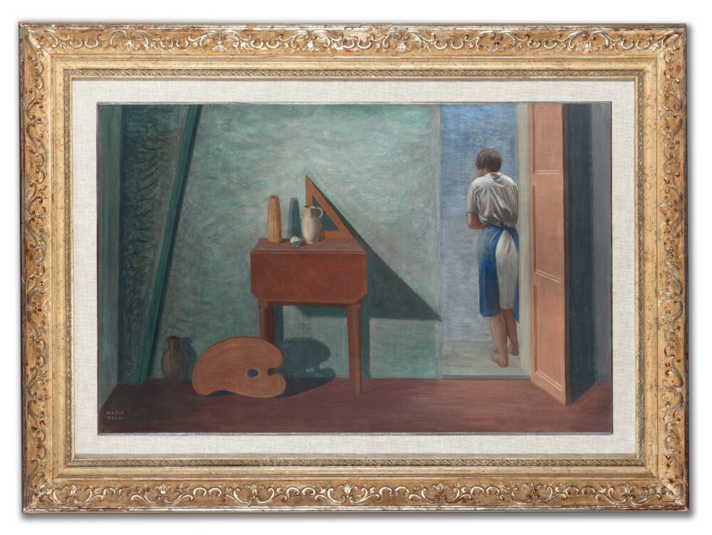 Lotto 9: Mario Tozzi “Il Balcone” 1934, olio su tavola cm 46,3x73,3. Venduto € 50.000. Foto Il Ponte Casa d’Aste