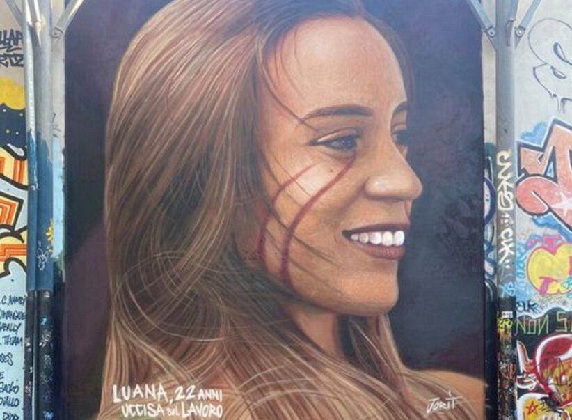 Il murale di Jorit dedicato a Luana D'Orazio